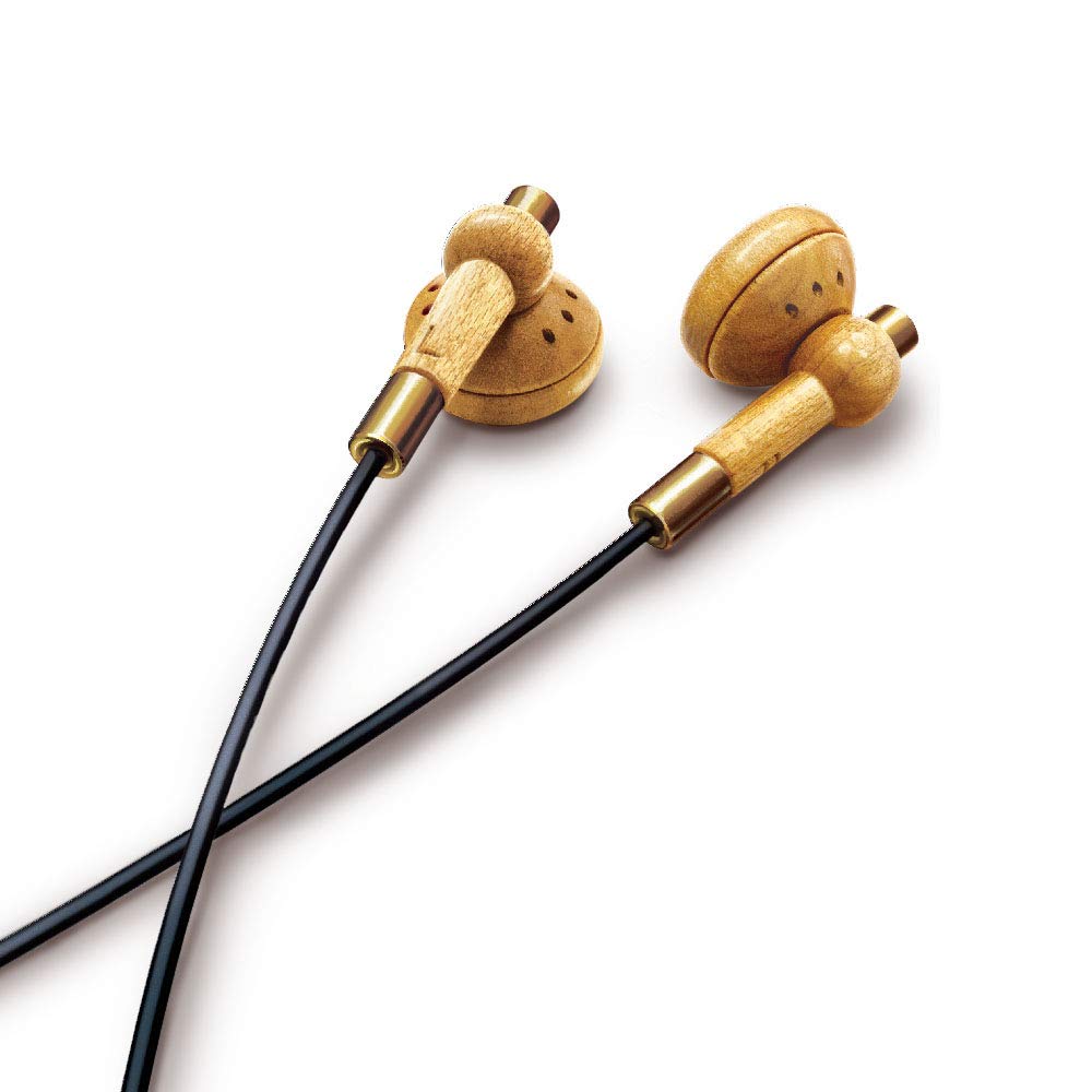 

Radius HP-WHF11M Earphones: Wooden Head, Wood Housing, Dynamic Driver, In-Ear Wired Earphones HP-WHF11Mx