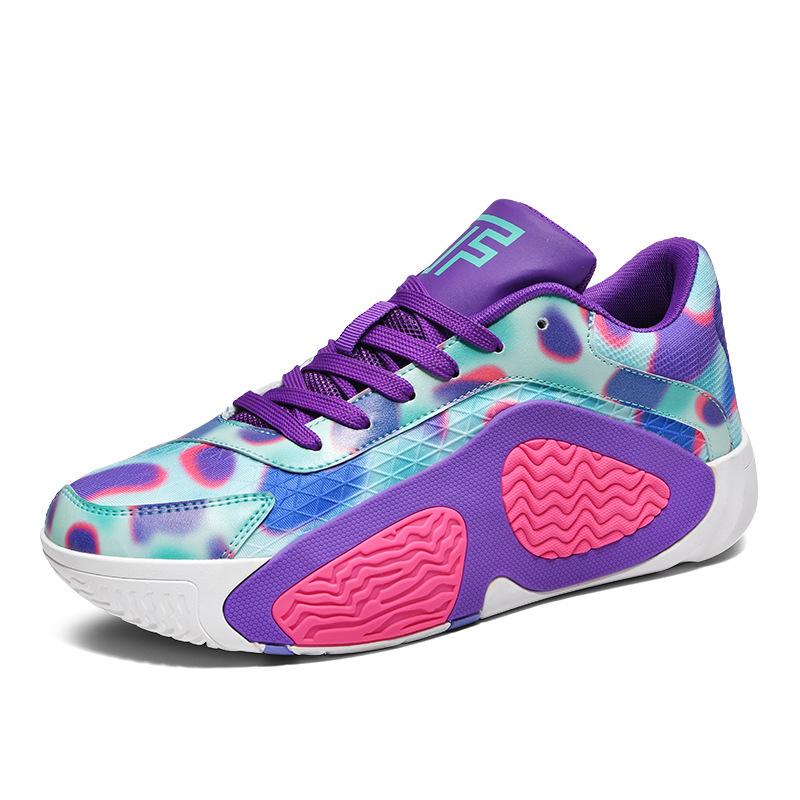Foreign trade new men's and women's basketball shoes actual combat cement ground youth primary and secondary school students running sports shoes 2025