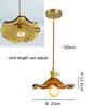 Vintage Ripples Glass Pendant Lamp Bedroom Dining Room Kitchen Retro Pendant Light Indoor Decor Hanging Light Ceiling Chandelier