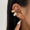 Salircon Nova e Única Argola de Orelha de Metal em Forma de C Gota d'Água Cartilagem Clipe de Orelha Feminino Punk Cor Dourada Ear Cuff Joia Presentes de Natal