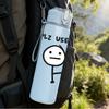 1PC Pile Use It Meme Stick Figure Print 750ml Color Plastic Sports Water Bottle Leakproof Flip Straw Lid Suitable for Sports Office Home Use