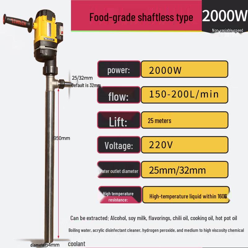 

Portable Electric Stainless Steel Liquid Transfer Pump