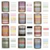 Songdao Narrow Washi 60 Rolls Various Basic Patterns Including and Dots Masking Perfect for and Gift Wrapping 10mm X 2m Tape, Stars, Florals,