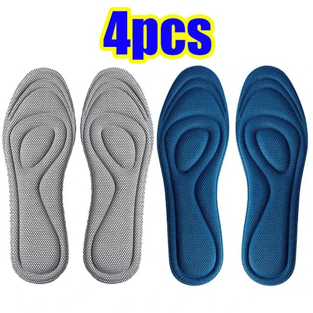 Unisex Memory Foam Orthopedic Insoles For Shoes Antibacterial Deodorization Sweat Absorption Insert Sport Shoes Running Pad