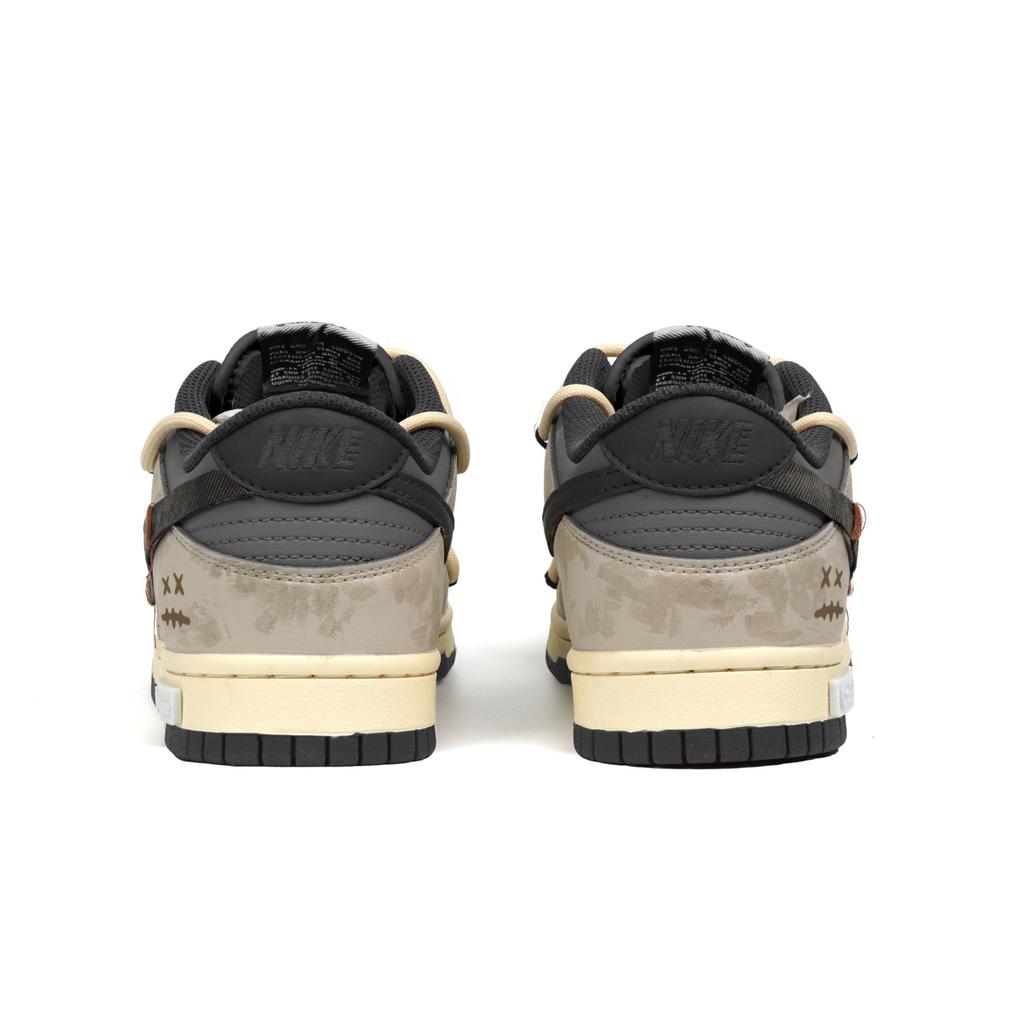 Nike Dunk Abrasion Resistant Low Top Skateboard Shoes Unisex Beige Brown DD1391-100(Team1192-2)