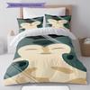 3Pcs Snorlax Bedding Set Kawaii Pokemon Printed Duvet Cover Soft Comfortable Bedroom Decoration