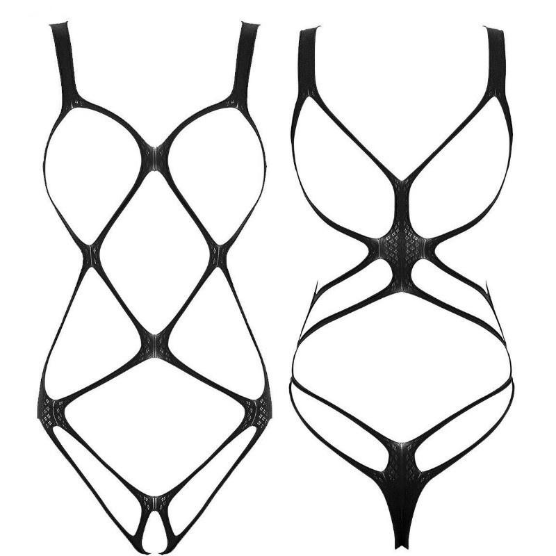 Men's Sexy Underwear Hollow Net Gay Men Erotic Clothing Fishnet Bodystocking  Bodysuit Men Perspective Open Sexy Erotic Underwear for Man
