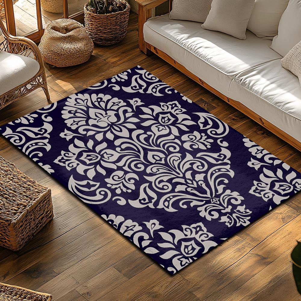 Luxury Persian Area Rug Non-Slip Washable Floor Mat Modern Home Decor Living Room Bedroom Carpet Vintage Oriental Patterned Rugs