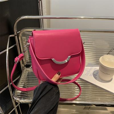 Dámská taška Kabelka Módní taška přes rameno Textura Pu Malá čtvercová taška Niche Všestranná taška