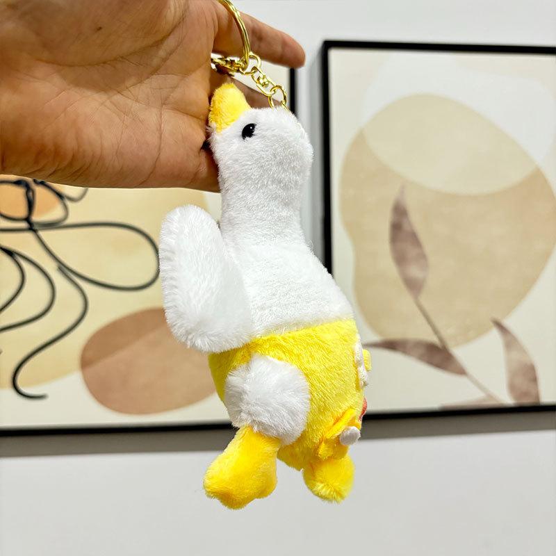 

Plush Goose Snuggly Keychain Toy Cute Four Inch Doll Perfect For Collectors And Kids
