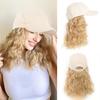 Adjustable Baseball Cap With Hair Extension Synthetic Hat Wig for Women  Daily Use