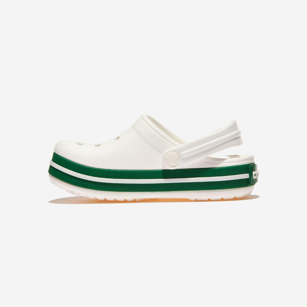 Crocs Crocband Clog Toddler [CRS207005-WHITE/GREEN IVY]