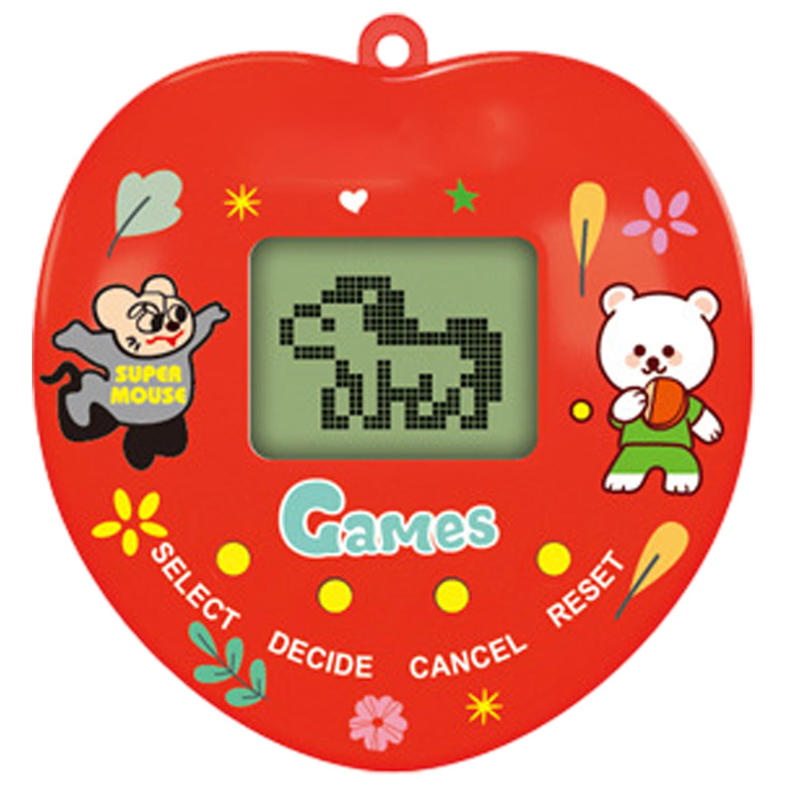 

Electronic Digital Pets Virtual Pet Toy 168 Pet Pocket Electronic Animals Toys for Kids Early Education Gift Party Favor червоний