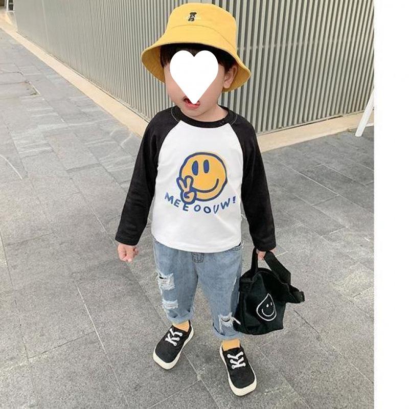 Sommer Destroyed Jeans Frühling und Herbst Styles Lockere Passform für Jungen Cropped Hosen für Mädchen Dünnes Design