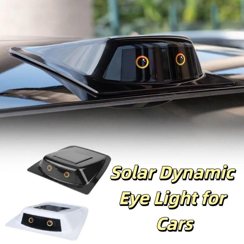 Adjustable Content Solar Powered Roof Sentinel Lights Waterproof Design No Wiring Required Devil's Eye Car Decorative Lights