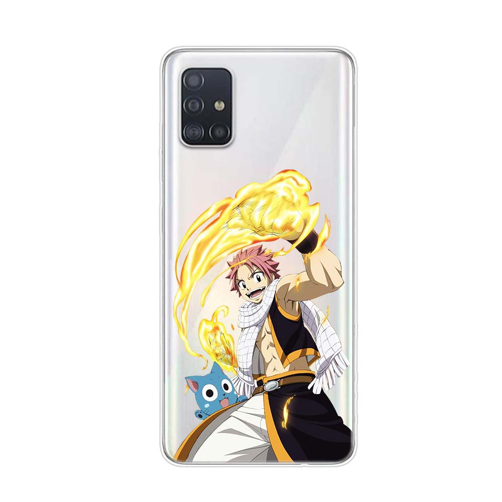 Carcasă de telefon din silicon Anime Manga Fairy Tail pentru Samsung Galaxy A01 A11 A12 A22 A21S A31 A41 A42 A51 A71 A32 A52 A72 A02S