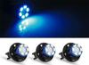 12Pcs 0.2W T10 6 LED 1210SMD Instrument Panel Light Dash Light Bulb For 12V Car