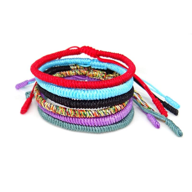 Charm 6 Colours Rope Bracelet Women Handmade Knots Braided Bracelets & Bangles Friendship Fashion Accessories Jewelry Girls