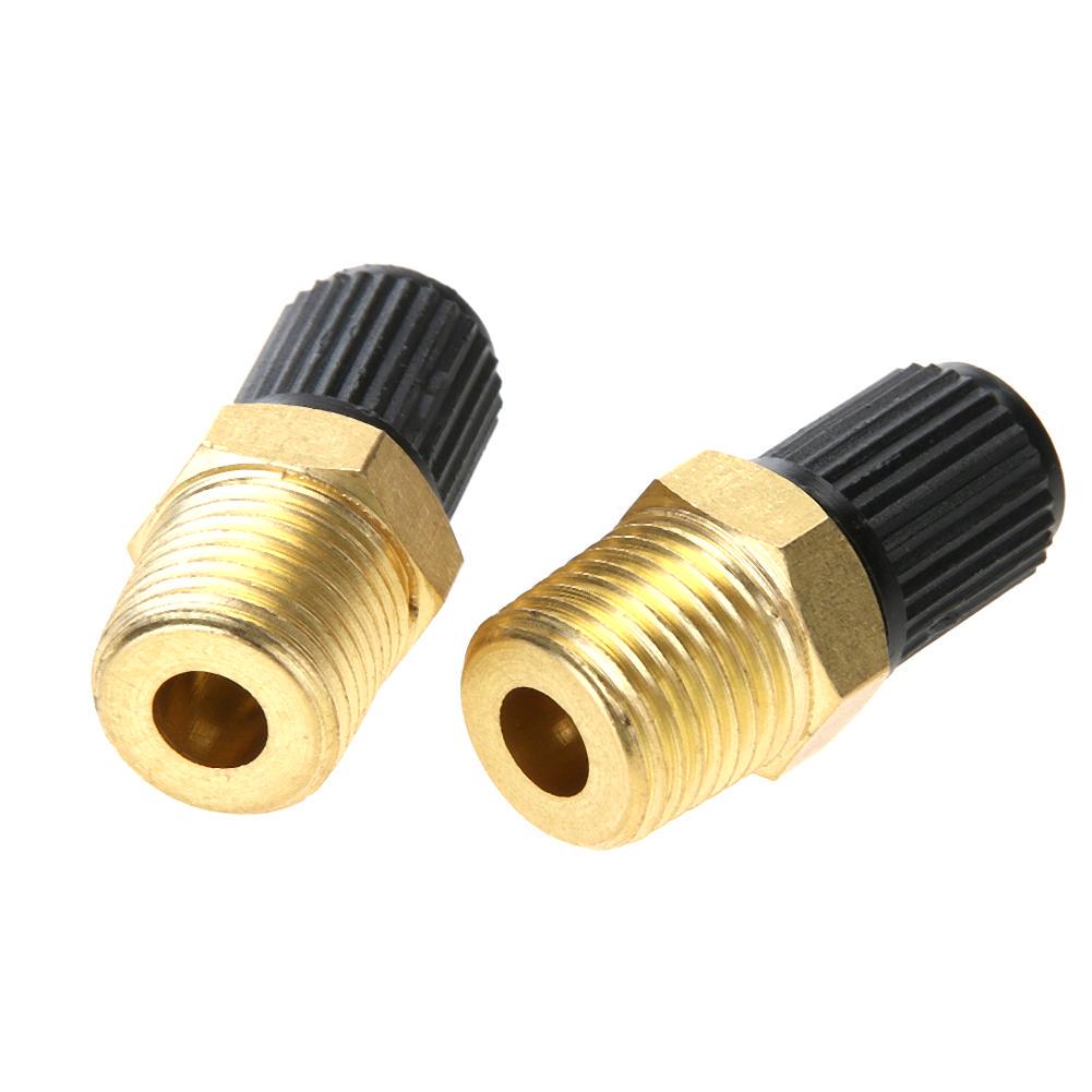 2Pcs 1/4 1/8 Inch Npt Mpt Brass Tire Tire Air Compressor Fuel Tank Filling Valve For Dunlop Valve Car Styling Auto Parts