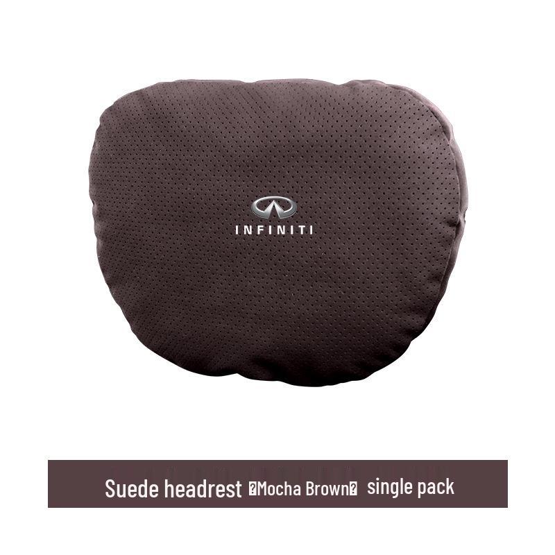 Infiniti Q50L/Q70/QX50/Maybach Suede Neck Pillow & Lumbar Support Headrest