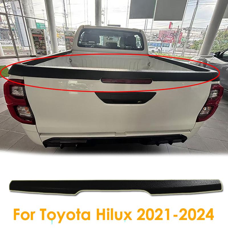 Striscia Decorativa Nera per Bagagliaio Posteriore Auto Copertura Trim Portellone Posteriore Per Toyota Hilux Revo 2015-2020,2021-2024
