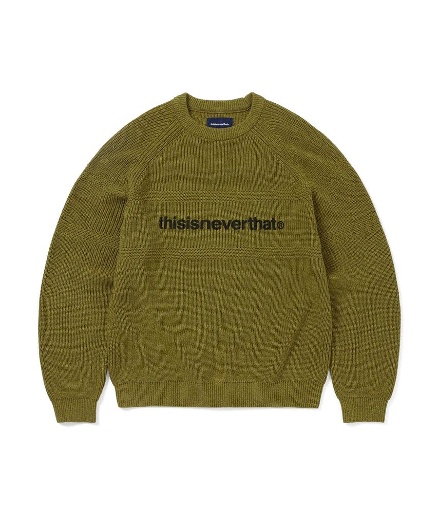 THISISNEVERTHAT T-Logo Knit Sweater Mustard