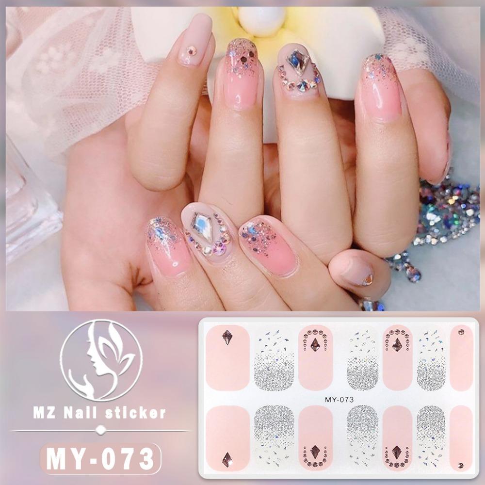 New Year's New Three-dimensional Waterproof No-bake Gel Nail Polish Film Full Sticker Ins Wind Nail Film Paper Nail Film