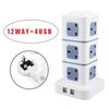 Reliable Uk Standard Vertical Power Strip With Multiple Usb Ports For Home And Office Use