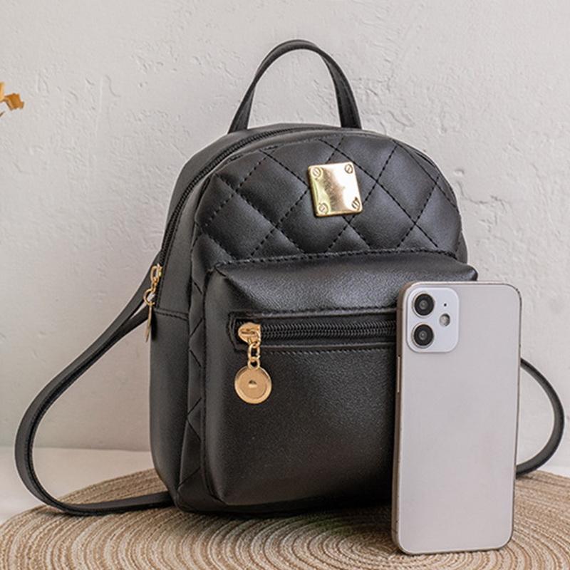 Women's Backpack Leather Backpack Waterproof Bags for Women Phone Purse Small Backpacks Teenage Girls Travel Rucksack
