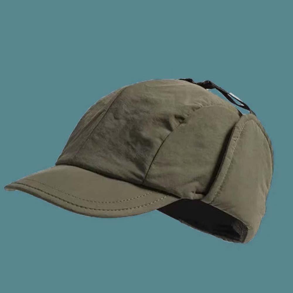Multi-functional Earflaps Visor Hat Japanese Style Windproof Pilot Cap Ear Protection Ushanka  Men