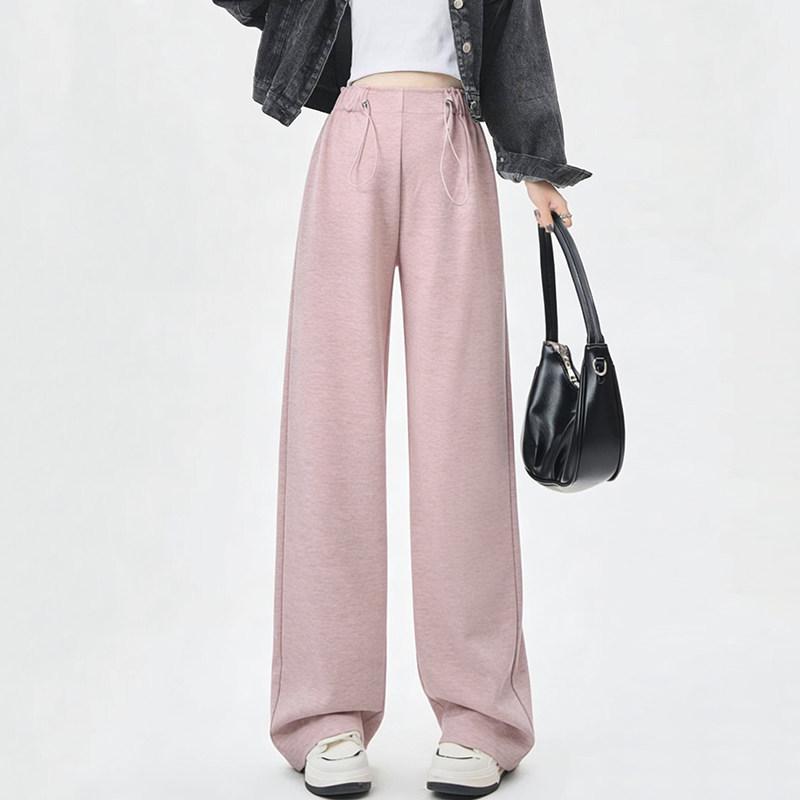 

Spring/Summer Maternity Wide-Leg Pants: Lightweight, Non-Constricting Waist, Non-Slip Crotch, Petite Fit. L [110-135 lbs] рожевий