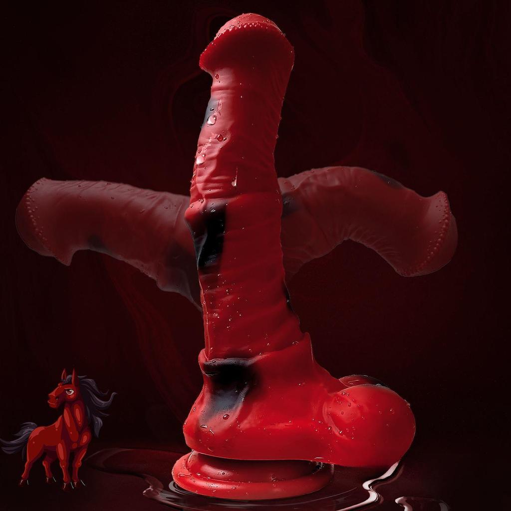 Realistic Animal Dildo - Extra Large Fake Penis for Women, Soft Liquid Silicone Fantasy Dildo, Adult Sex Toy for Pleasure
