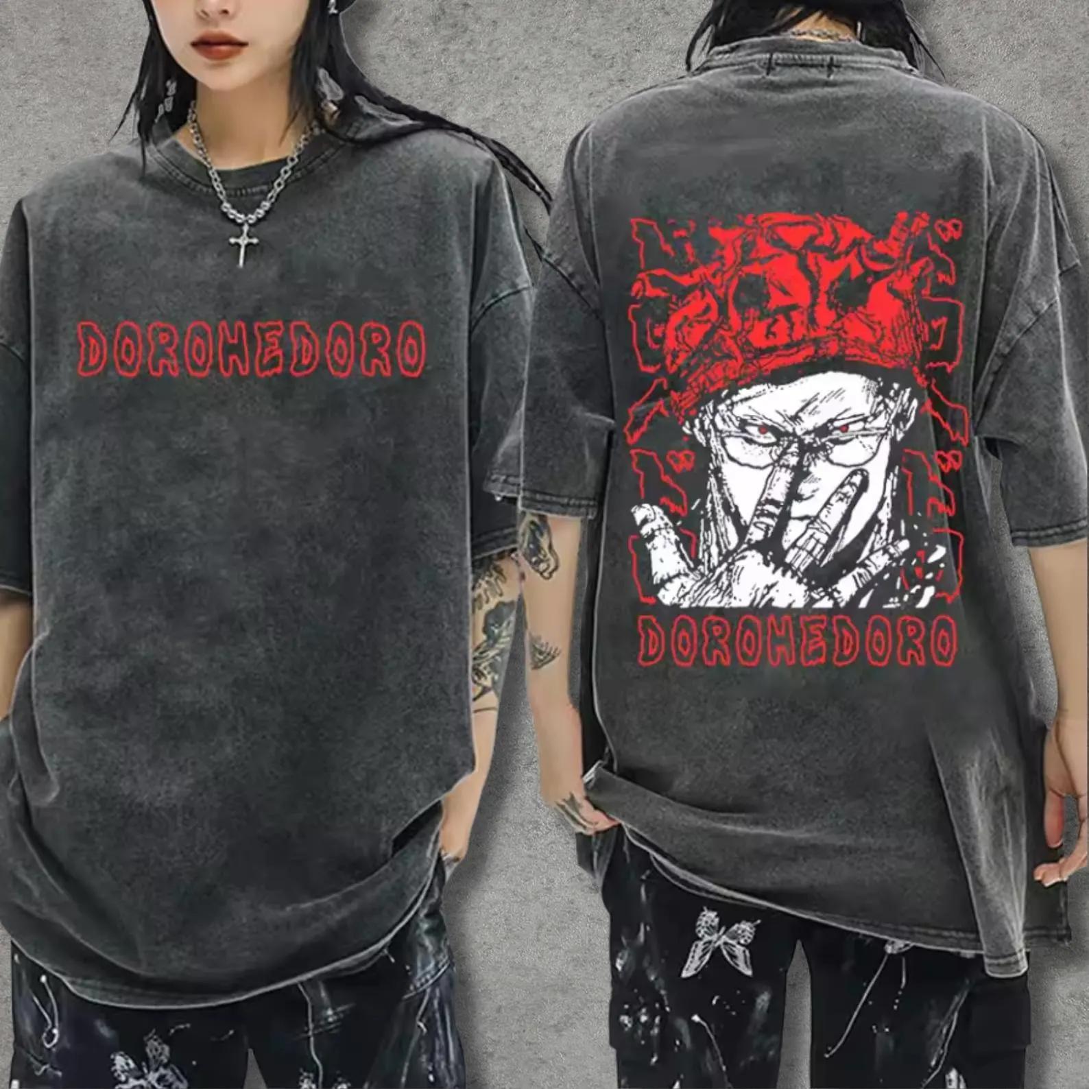 

Dark Style Streetwear T-shirt with Gothic Comic Patterns A Fan Gift Featuring Graphic Prints Stylish T-shirt 3XL