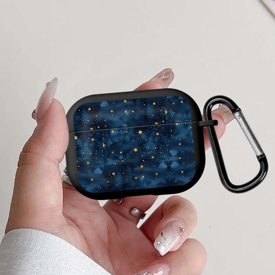 Чехол для Airpods Pro3 4 Pro2 Pro 2 3 1 Чехлы для наушников Обложка Синее Звездное Ночное Небо Airpods Pro 2