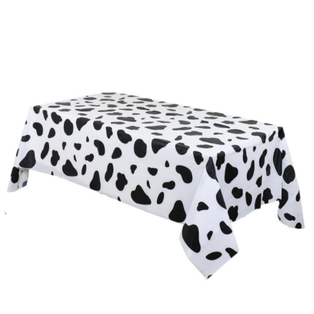 Rectangular Disposable Football Milk Pattern Table Cover Poker Themed Party Decorations