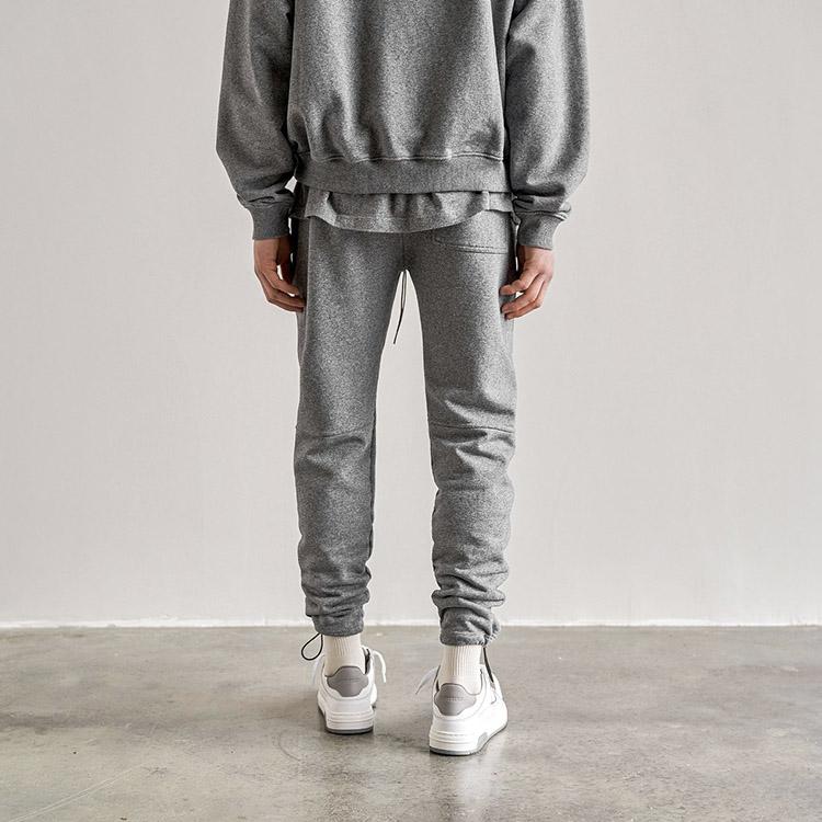 Represent Knitted Sweatpants Men's Gray Moderate Cuffed Pants M08093-05