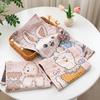 Children's Cartoon Pure Cotton Gauze Bath Towel, Thickened & Soft, Skin-Friendly, Four Layers, 25x50cm