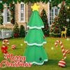 4.92FT Inflatable Toy Christmas Tree Candy Cane Xmas Yard Lawn Party Decorration with LED Lit Xmas Home Supplies Ornaments Gift