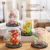 Preserved Flower with Cover Micro Particle Building Blocks - Desk Ornament Gift for Children's Day