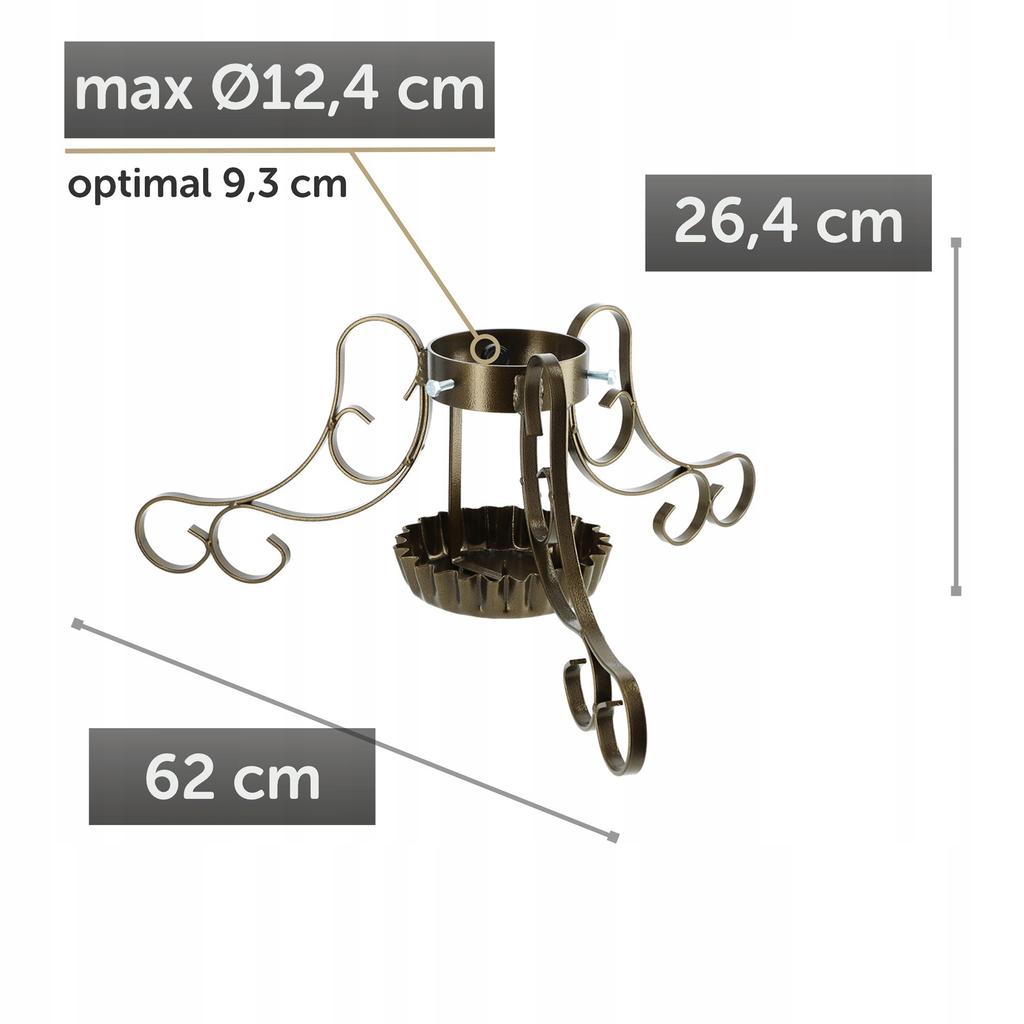 KADAX Stojak Na Pod Choinkę Choinkowy metalowy Na Drzewko Podstawka Z miską