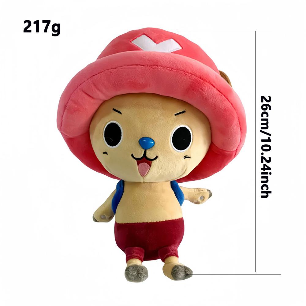 14-35cm/5.5-13.7inch Genuine ONE PIECE Stuffed Plush Toy Kawaii Plush Keychain Toy Tony Chopper Soft Stuffed Plush Doll Keychain