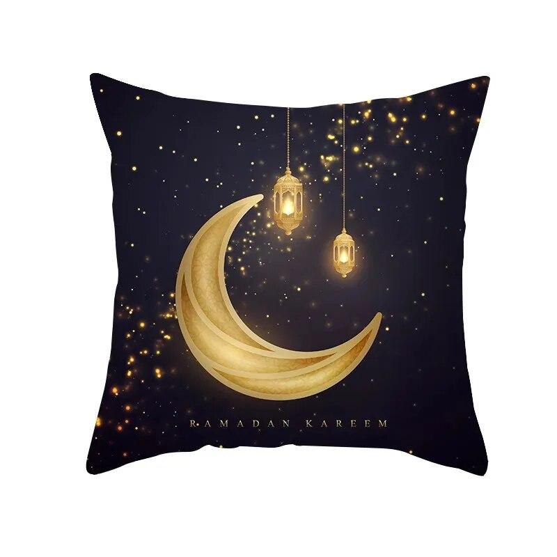 

Исламская декоративная наволочка Ид Мубарак, домашний декор, чехол для диванной подушки, Рамадан, хлопковая мечеть, мусульманская наволочка 45X45 см 40x40cm