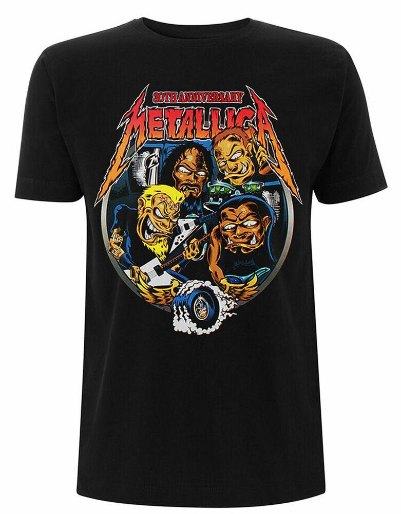 

Футболка-карикатура Metallica Fillmore, черная, унисекс, с надписью Metallica