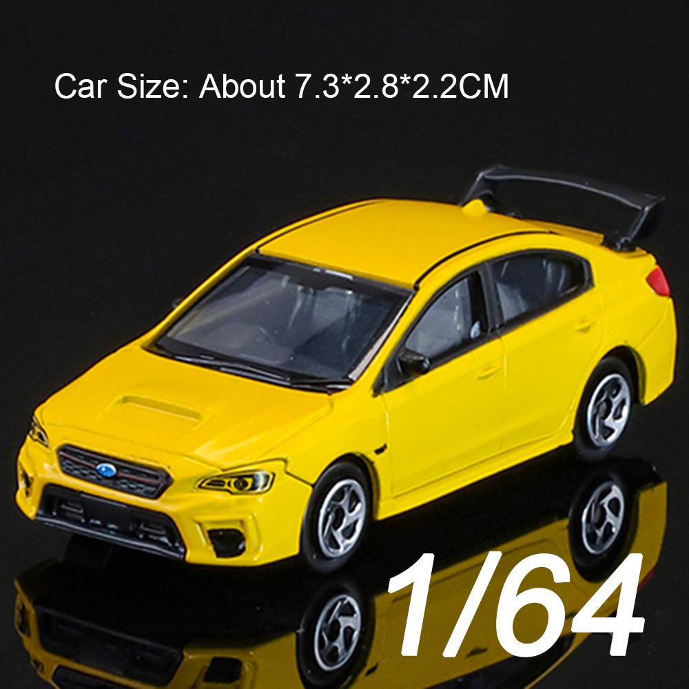 1:Масштаб 1:64 Модель автомобиля Subaru WRX STI Игрушка Металлическая литая Классический суперкар Амортизирующие игрушки Модели для взрослых Сувенирные подарки