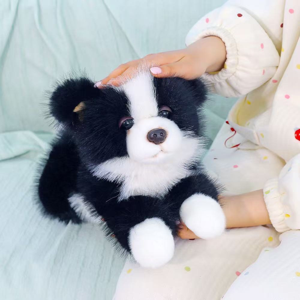 Plush Dog Toy With Short Plush Material For Kids And Collectors
