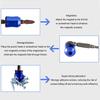 Solid Aluminum Magnetic Bit Holders with Quick Demagnetization Suitable with Most Driver Tool Enhancing Grip Design