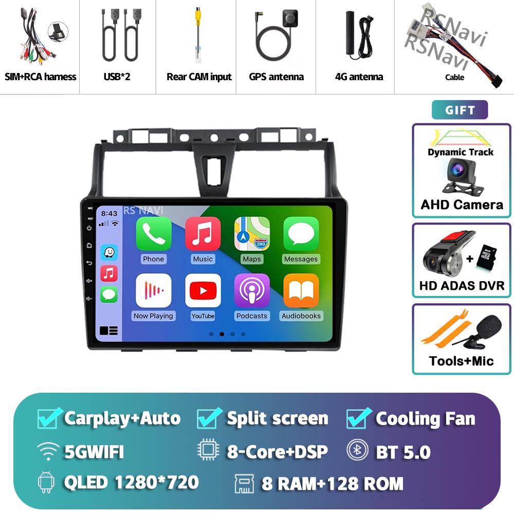 Android 14 Carplay Car Radio For Geely EC7 2014 - 2016 Head Unit 2Din Multimedia Video Player GPS Stereo 360 Camera AI Voice DVD