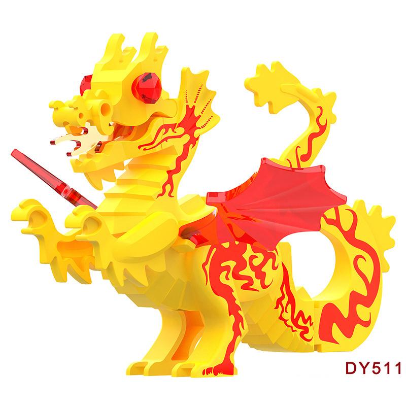 City Zoo Farm Building Blocks Model Character Accessories Animal Giraffe Elephant Elephant Wolf Dolphin Mini Brick Toy Gift X052