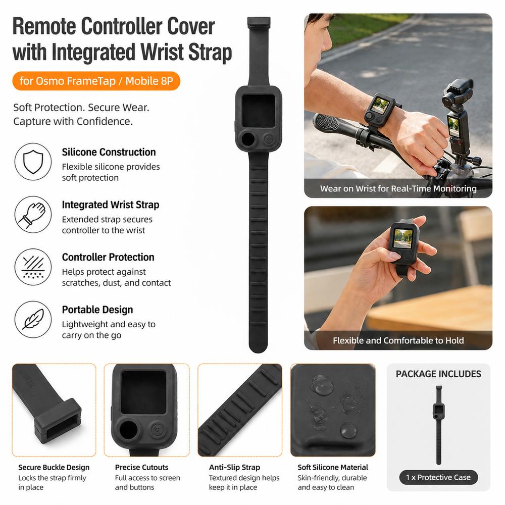 Black Remote Controller Cover Viewfinder Controller Cover for Osmo FrameTap Camera Accessories