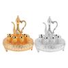 Vintage Wine Pot Set European Retro Coffee Pot Tray Kit Decorative Zinc Alloy Exquisite Carving Wine
